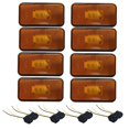 thumbnail image 2 of Lights with Plug-Amber LED Clearance Lights for Scania, Side Marker RapTruck, Truck Body Parts, 2 Connectors, 24V, E2, Oem17ino 413, 2 of 3