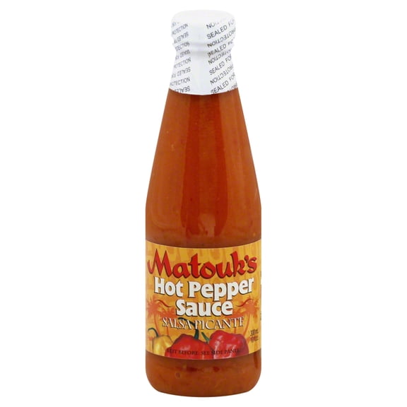 Pack of 12, Matouks Hot Pepper Sauce – Salsa Picante, 10 oz
