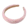 thumbnail image 1 of Diadema de Tela Unique Bargains de Estilo Retro Casual para Mujeres Color Rosa, 1 of 7