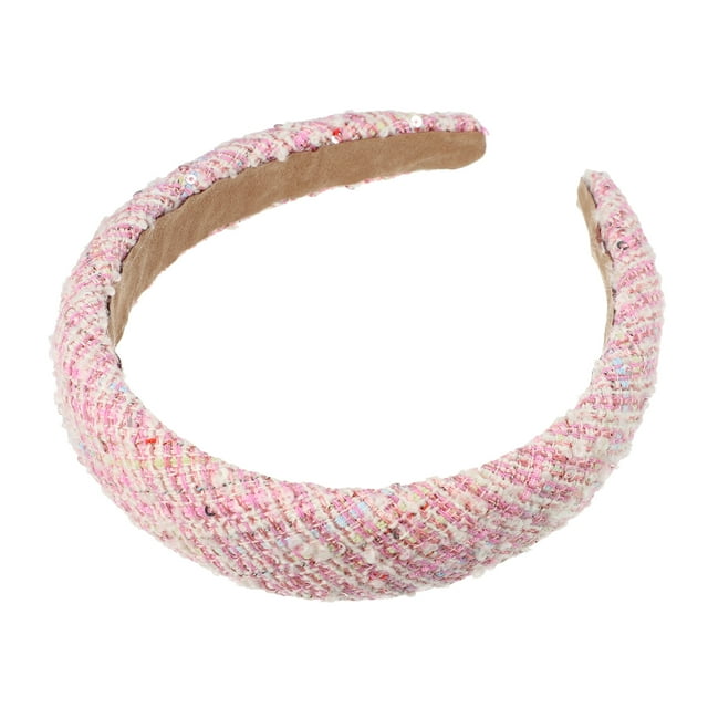 Diadema de Tela Unique Bargains de Estilo Retro Casual para Mujeres Color Rosa