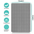 thumbnail image 5 of Dog Food Mat for Pet Dog Food Mat, Dog Mat for Food and Water, Pet Dog Cat Bowl Mat, No-Slip Absorbent Water Cat Feeding Mat with Buffalo Plaid White Black,16inx24in, 5 of 7