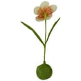 thumbnail image 3 of 19" Green Yellow and Orange Spring Floral Table Top Decoration, 3 of 4