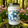 thumbnail image 4 of Lily of The Valley Vegan Coconut Soy 12 oz/ 355 ml Candle Hand-poured, Eco-friendly, Clean Burning, Floral Wood Wick, 4 of 5