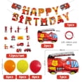 thumbnail image 2 of Kit de globos para camión de bomberos, fiesta de cumpleaños, 37 unidades, 2 of 2