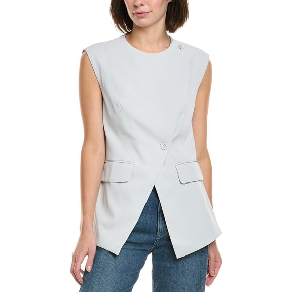 Gracia womens  Ponte Vest Top, l, Grey