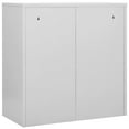 thumbnail image 5 of vidaXL Locker Cabinets 2 pcs Light Gray and Red 35.4"x17.7"x36.4" Steel, 5 of 9