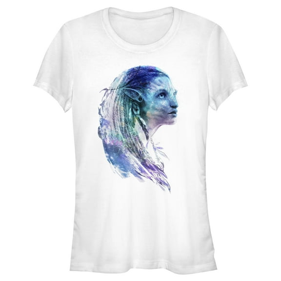 Junior's Avatar: The Way of Water Ocean Neytiri  Graphic Tee White X Large