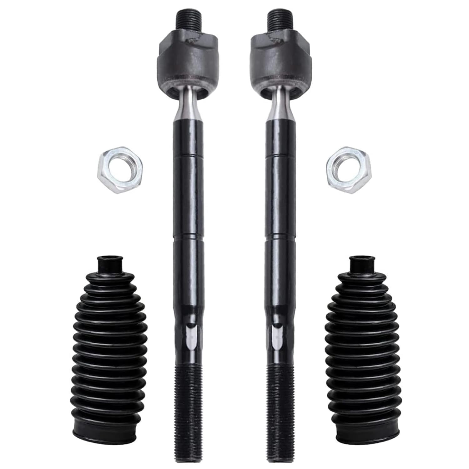 Detroit Axle - Front 10pc Suspension Kit for 2006-2018 Toyota Rav4, 4 Outer and Inner Tie Rod Ends 2 Lower Ball Joints 2 Stabilizer Sway Bar Links 2 Boots Bellows Replacement