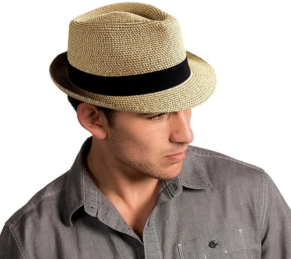Womens Straw Hat Short Brim Panama 