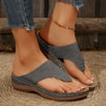 thumbnail image 2 of Hoshose Womens Wedge Sandals Slides Open Toe Summer Casual Women Flip Flops, 2 of 2