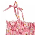 thumbnail image 4 of Baby Girls Sundress, Summer Toddler Sling Sleeveless Straps Cute Floral Princess Dresses , Pink, 4 of 6