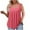 Hot Pink, variant on Lenpel Women's Plus Size Tank Tops Casual Loose Square Neck Pleated Front Sleeveless Tunic T-Shirts Fashion Summer Clothes