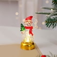 thumbnail image 2 of WUJGXI Luminous Santa Snowman Party Desktop Small Night Lights Ornament Decoration, 2 of 4
