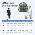 thumbnail image 4 of Fuzoiu Scottish Checkered Print Men's Long-Sleeved Pajama,Lounge Button Down Nightwear,Mens Notch Collar Pajama Set -Large, 4 of 7