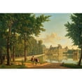 thumbnail image 3 of Alexandre Louis Robert Millin du Perreux 14x11 Black Modern Framed Museum Art Print Titled - Henry VI and Sully Before the Chateau Royal De Fontainebleau (1818), 3 of 5
