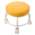 thumbnail image 1 of Tabouret Bas avec Roues Chaise de Pédicure Tabouret Roulant Bas Tabouret pour Changer de Chaussures Tabouret de Maquillage pour Pédicure Massage SPA et Maison Orange, 1 of 8