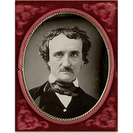 Edgar Allan Poe Portrait - 11x14 Unframed Art Print - Great Library Decor or Gift for Horror