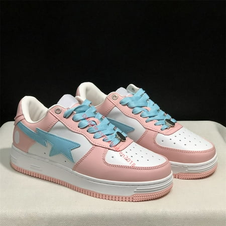 

Top A Bapestas Sta Low Casual Shoes Luxury Bathing Apes Designer ABC Star Patent Leather Suede Heel Pastel Pink Camo Mens Womens Outdoor Flat Sneakers Size 36-45