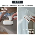 thumbnail image 5 of Steamer Iron For Clothes Travel Mini: Handheld Size Portable Fabric Clothing Steamers Small Hand Garment Electric Steam Ironing Machine For Clothes Travel College Dorm Home Essentials, 5 of 15