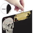 thumbnail image 4 of FMSHPON Skull Clipboard Hardboard Wood Nursing Clip Board and Pull for Standard A4 Letter 13x9 inches, 4 of 8