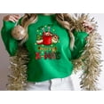 thumbnail image 6 of Merry Christmas Elf in Cup Sweatshirt, Funny Christmas Shirt for Women, Christmas Crewneck, funny Holiday Sweater, Plus Size Options, 6 of 11