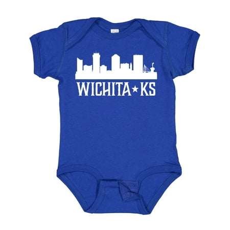 

Inktastic Wichita Kansas Skyline KS Cities Gift Baby Boy or Baby Girl Bodysuit