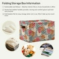 thumbnail image 5 of FREEAMG Palm Leopard Print Foldable Canvas Storage Bin, Sturdy Fabric Storage Basket with Handles, Storage Cube Box for Organizing Shelf Nursery Toy Closet 1PCS, 5 of 7