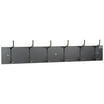 HUBERT® Wall Mount Coat Rack , Black Metal - 36