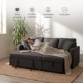thumbnail image 3 of Sofá Cama Easy Living Segovia Gris Oscuro, 3 of 7