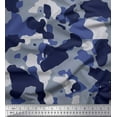 thumbnail image 1 of Soimoi Cotton Voile Fabric Two Tone With White Camouflage Print Fabric by Yard 42 Inch Wide, 1 of 1
