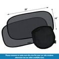 thumbnail image 4 of Car Window Shade - (2 Pack ) - XL - 25" x 16" - Cling Sunshade For Car Windows - Sun, Glare And UV Rays Protection For Your Child - Baby Side Window Car Sun Shades, 4 of 8
