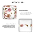 thumbnail image 4 of Goofa Rose Flowers Tissue Box Cover PVC Leather Tissue Holder Square Facial Tissue Case Facial Paper Organizer Dispenser for Bathroom, Vanity Countertop, 4 of 8