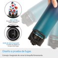 thumbnail image 4 of Botellas de agua aisladas con pajita a granel, paquete de 2 unidades, botella deportiva de acero inoxidable de 22 onzas, tazas de agua de viaje de metal al vacío de doble pared, frasco de, 4 of 4