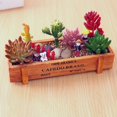 thumbnail image 2 of 2 Pieces Succulent Planter Box Decorative Rustic Wooden Rectangular Plant Container Garden Planter Vintage Flower Pot for Indoor Outdoor Plants Vegetables Herbs Flowers, 2 of 5