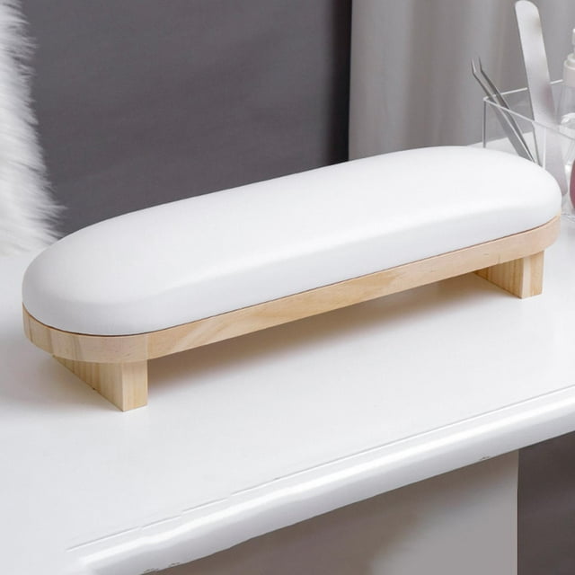 Cojín de Almohada para Reposabrazos de Uñas , Herramientas de Maquillaje, Corto Blanco shamjiam Almohada de manos de arte de uñas