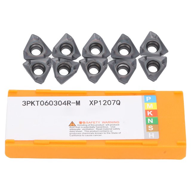 Juego de herramientas CNC Ticfox de fresado de torno de Carburo cementado 10 piezas Para metal y madera