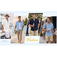 thumbnail image 4 of RICHCOIN Mens Linen Shirts Short Sleeve Button Down Dress Shirts for Men Casual Summer Tops Beach, 4 of 7
