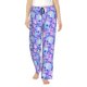 thumbnail image 1 of Balery Blue Skull Daisy Pantalones de pijama para mujer, pijamas ultraligeros, pantalones de estar por casa-Large, 1 of 6