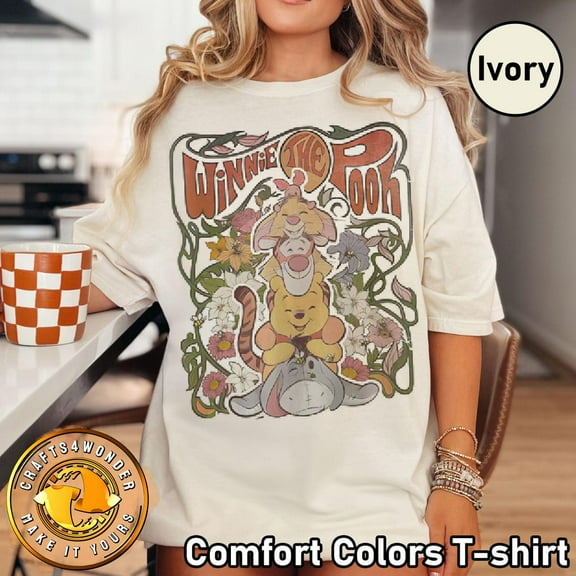 Retro Disney Winnie The Pooh Shirt, Vintage Winnie Pooh And Friends Tshirt, Classic Disney Winnie The Pooh Shirt, Disney Family Trip Shirts, S-5Xl Shirt
