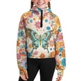 thumbnail image 5 of Chririnla Bohemian Butterfly Flower Soccer Golf Sweatshirt with Pocket Gym Sweatshirts Yoga Sweatshirts Fishing Sweatshirt Size 9-10, 5 of 7
