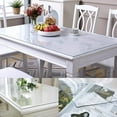 thumbnail image 3 of IAJXWI 79 x 40 inch Clear Table Cover Protector, 2mm Thick PVC Plastic Waterproof Oil-Proof Dining Tablecloth, 3 of 8