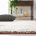 thumbnail image 4 of SAFAVIEH Silverado Sebastian Medallion Polyester Area Rug, Rust/Blue, 6'4" x 6'4" Round, 4 of 8