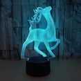 thumbnail image 1 of LINLIN 3D Night lamp, 3D lamp 3D Illusion Night Lights 3D Animal Optical Illusion Desk Lamp 7 Color Change USB Touch Switch Desk Night Light 3D Table Lamp for Kids, 1 of 6