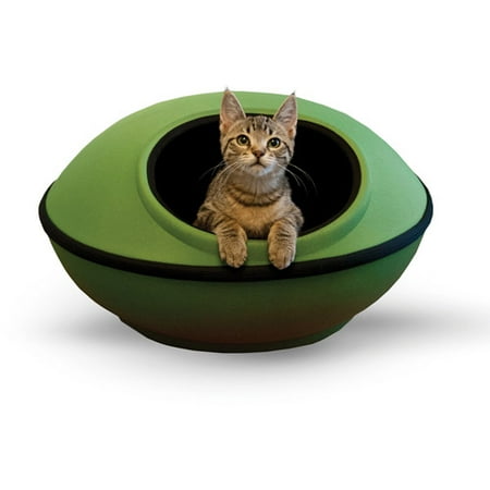 K&H Pet Products Mod Dream Pod Cat Bed, Green/Black