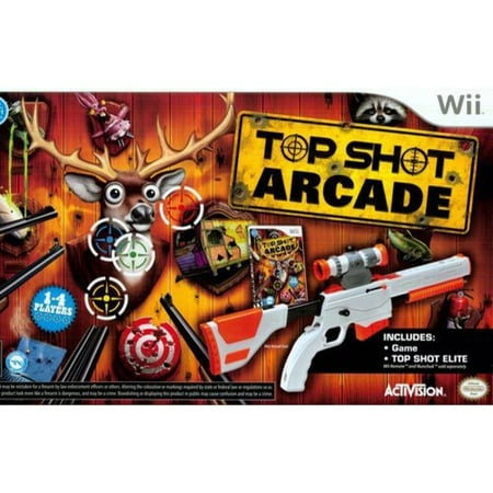 Wwii Gun - Top Shot Arcade with Top Shot Elite Gun Peripheral - Nintendo Wii