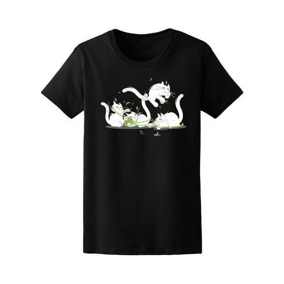 Set Of Kitties Playing With Ball Tee Women's -Image by Shutterstock