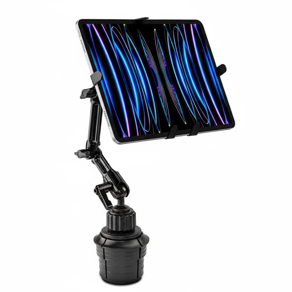 Mount-It! Support de Tablette pour Porte-Gobelet Premium s'Adapte aux Porte-Gobelets de Véhicules de 2,75 Pouces de Diamètre, Plateau Réglable pour 7 Pouces