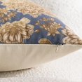 thumbnail image 3 of Floral Blue Farmhouse Pillow Covers 18x18 Inch Set of 2 Vintage Block Print Pillow Covers Decorative Throw Pillow Covers Neutral Accent Couch Pillows for Living Room Sofa Bed Home Decor, 3 of 6