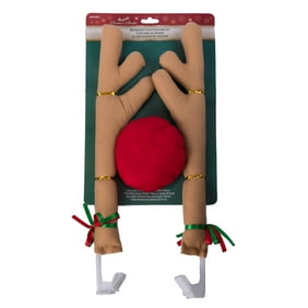 Christmas Car Reindeer Costume Antler Truck Suv Decorating Kit Red Car Reindeer Costume Antler Truck Suv