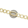 thumbnail image 5 of 14K Yellow Gold 12mm Solid Plain Figaro Link Bracelet Lobster Clasp 9 Inch, 5 of 7